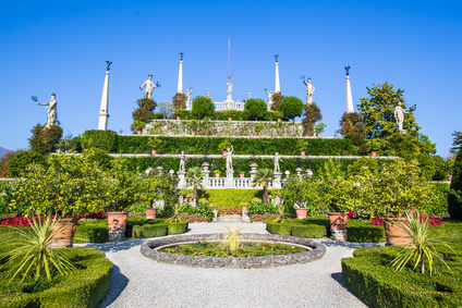 Italienischer Garten des Palastes auf Isola Bella