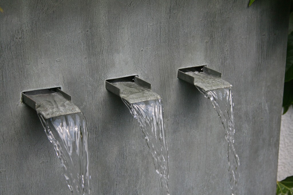 WANDBRUNNEN WASSERFALL-WAND ZINKART WALL 3