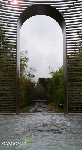 Detail Ansicht aus dem Chinesischen Gartenkabinett