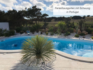 Einstieg Ferienhausgarten mit Schwung in Portugal