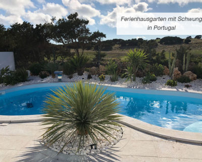 Einstieg Ferienhausgarten mit Schwung in Portugal