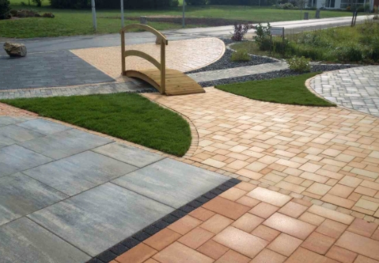 Mustergarten der Pflasterfirma LIMEX