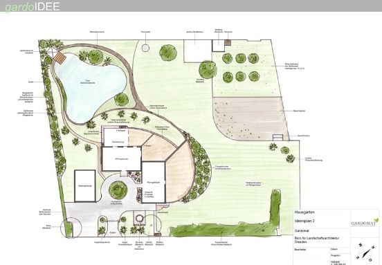 Sehr großer Hausgarten im mediterranen Stil Sehr großer Hausgarten im mediterranen Stil