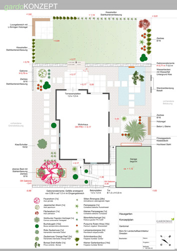 Erholsamer Hausgarten mit japanischen & modernen Elementen Erholsamer Hausgarten mit japanischen & modernen Elementen