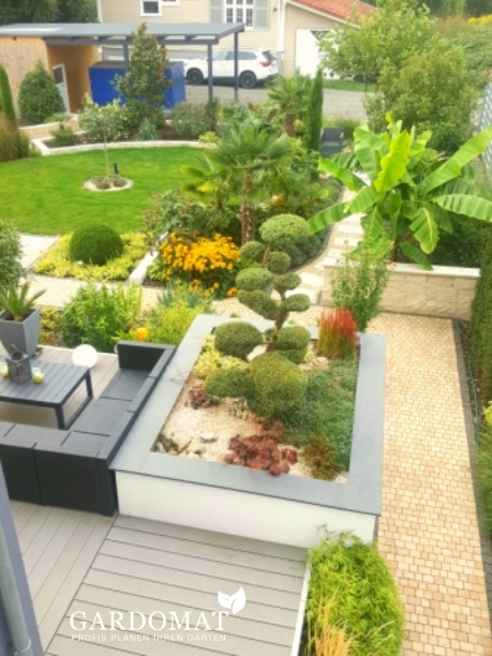 Gartengestaltung im mediterranen-modernen Stil