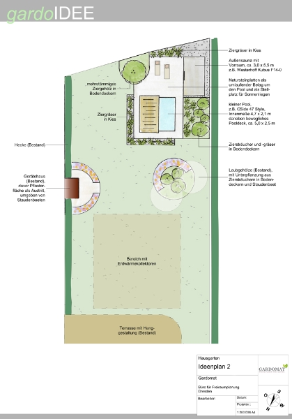 Moderner Garten mit Schwung