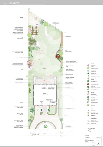 romantischer Zweifamilienhausgarten romantischer Zweifamilienhausgarten